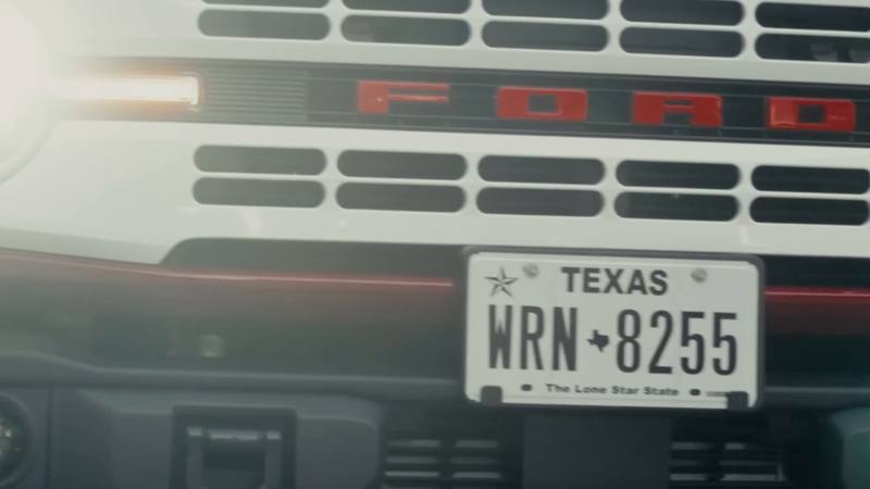 A Texas-plated truck featured in the Haywire Summer '26 campaign